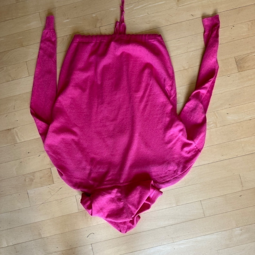 Elliott Lauren Pink zip up hooded sweater, XS.  CB2002 - Picture 4 of 6